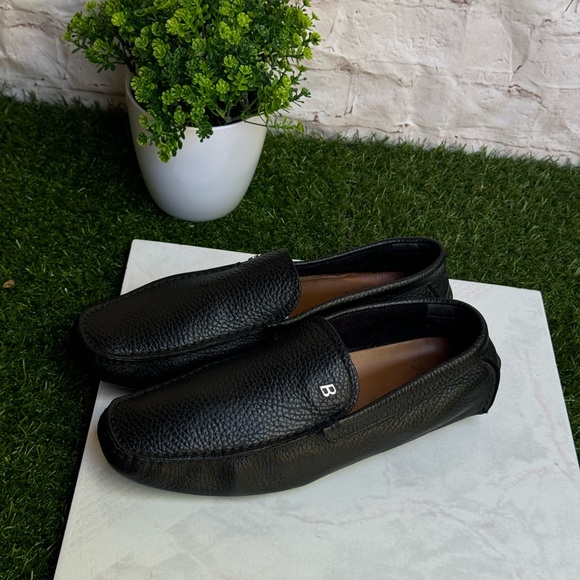 BALLY Black Leather loafer men size 7.5 - Picture 7 of 12